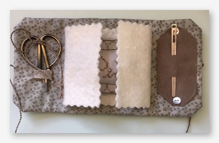 Fern Ridge Elegant on Pins  Needles CrossStitch Sewing Case Kit