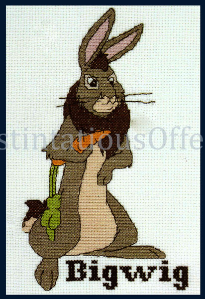 BigWig Bunny Cross Stitch kit Watership Down Character