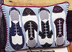 Janet Haigh Golf Shoes Needlepoint Kit Ehrman Brogues