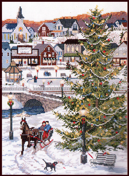 Persis Clayton Weirs  Christmas Village Cross Stitch Kit