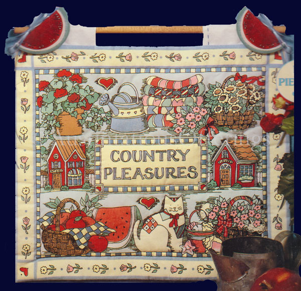 Rare Winget Repro Country Pleasures Quilt Simple Embroidery Kit
