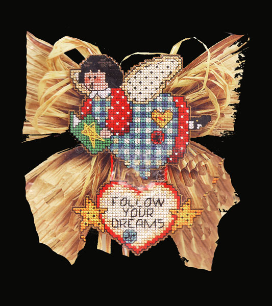 Rare Follow Your Dream Angel Whimsy Bow Cross Stitch Kit Himsworth