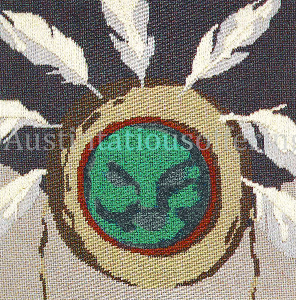 Alaska Native Mask Cross Stitch Kit Indigenous FolkArt Eskimos