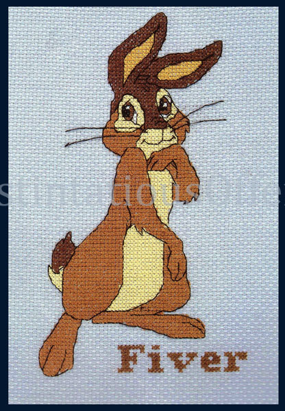 Fiver Bunny Rabbit Cross Stitch kit Watership Down Character