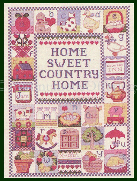 Coleman Country Home Cross Stitch Sampler Kit