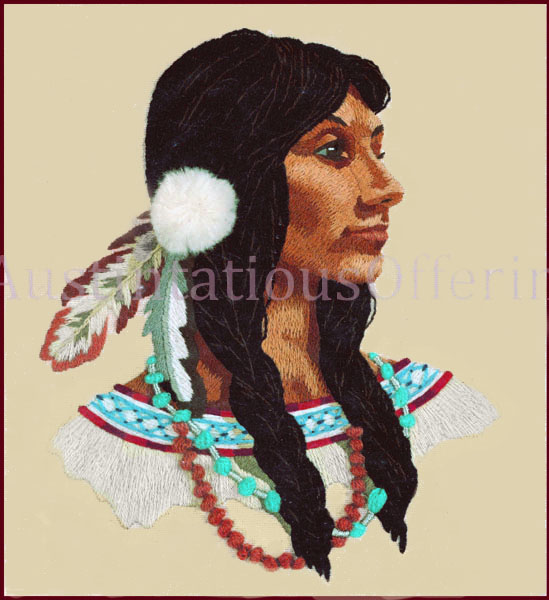 Rare Trotter Native American Princess Crewel Embroidery Kit