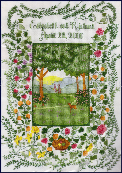 Rare Life Journey CrossStitch WeddingDay Marriage Sampler Kit