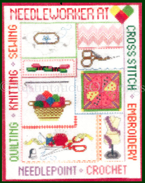 Rare Needlecraft Enthusiast CrossStitch Needleworker Sampler Kit