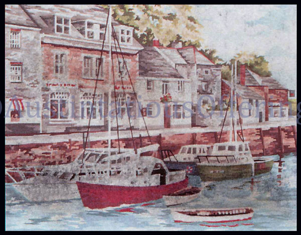 Rare Harbour Village Padstow Needlepoint Kit Historic Waterfront