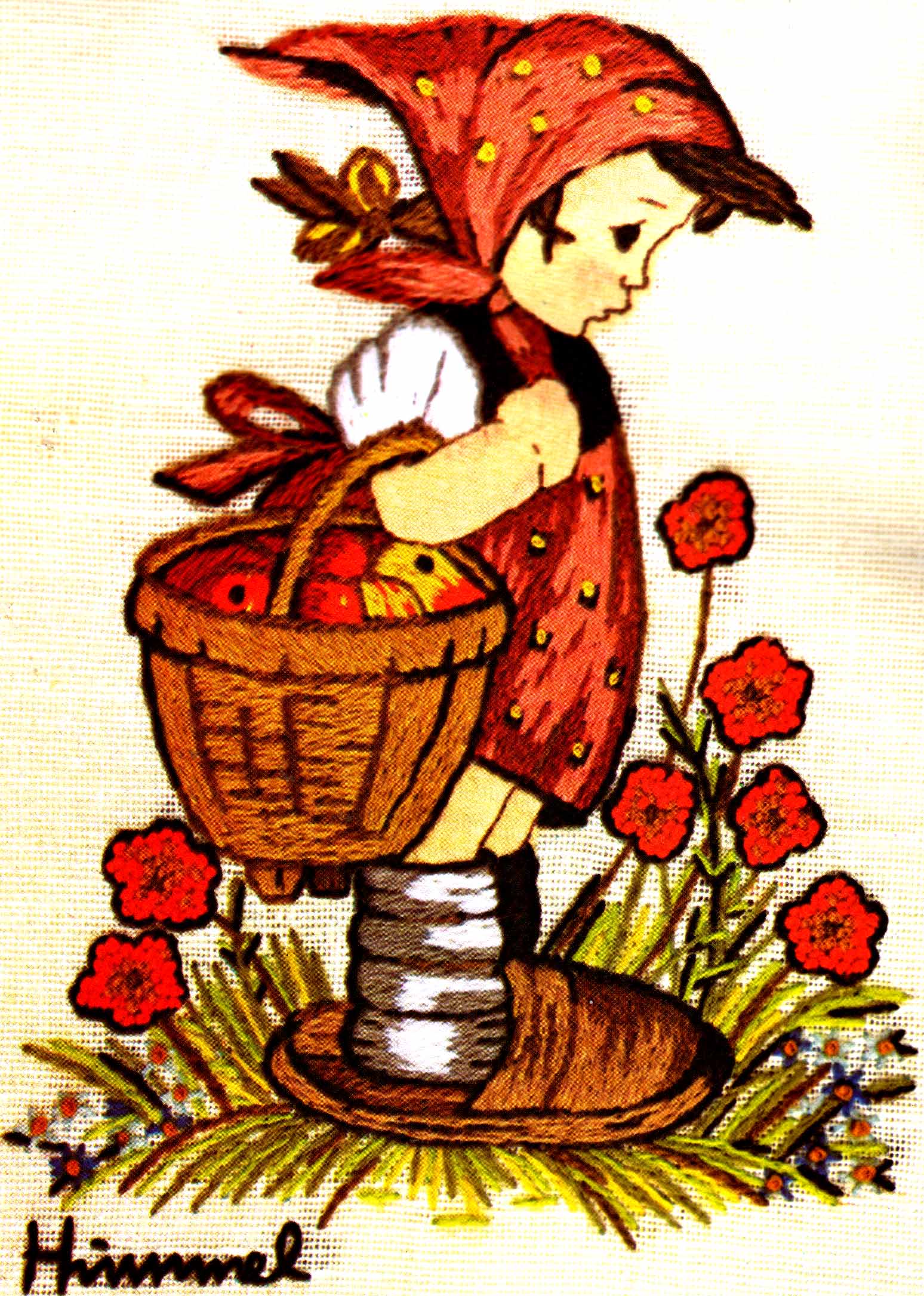 Vintage Hummel Peasant Girl and Boy Embroideries Vintage Hummel Peasant Girl and Boy Embroideries