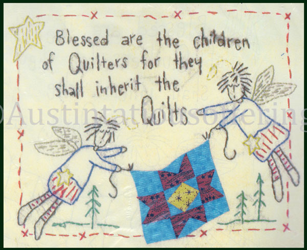 Rare Arthurs FolkArt Angel Quilting Sampler Kit Basic Embroidery