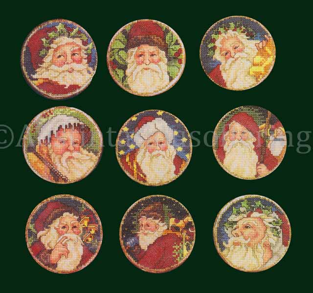 Rare Giampa Holiday Ornaments CrossStitch Kit St Nicholas