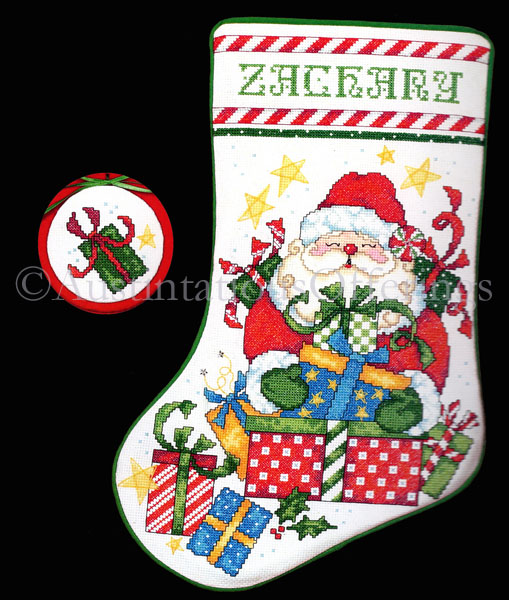 Rare Lainey Daniels Santa Claus Wish Cross Stitch Stocking Kit
