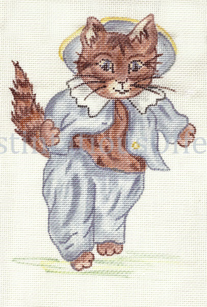 Rare Potter Tom Kitten Needlepoint Hand Kitted Medici Wools