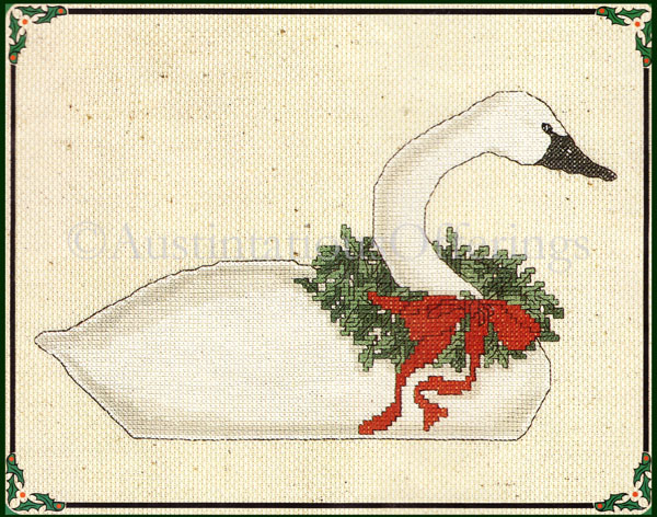 Gloria and Pat Rustic Christmas White Goose Cross Stitch Kit
