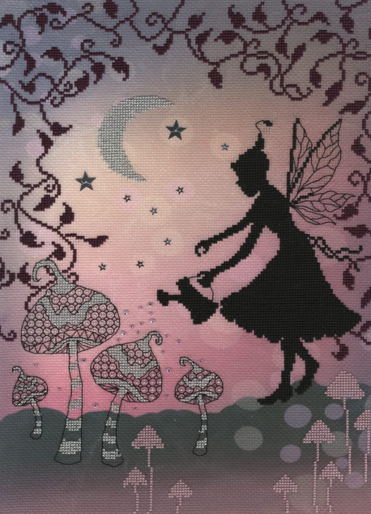 BROTHY THREADS Complete Cross Stitch Kit ENCHANTED LUNA Fairy