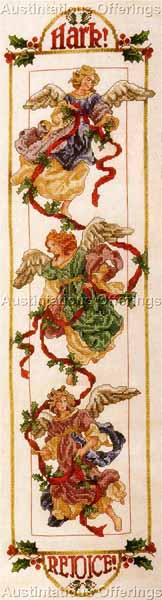 Donna Giampa Herald Angels Cross Stitch Bell Pull Kit Christmas