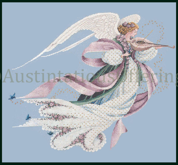 Rare Imblum Angel Cross Stitch Kit Herald Angel of Springtime