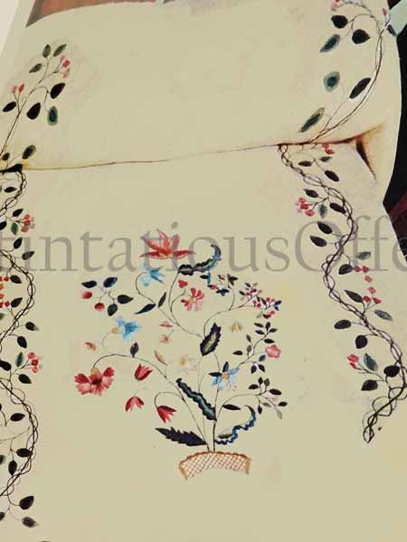 Rare Williams Marie Antoinette Crewel Embroidery Bedspread Kit