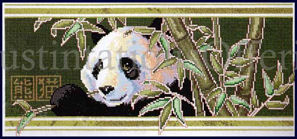 Rare Reinardy Wildlife Series CrossStitch Kit Panda Bamboo Grove