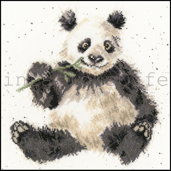 Hannah Dale Wrendale Animals Panda Cross Stitch Kit Bamboozled