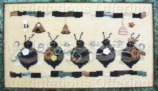 Bee Line Cross Stitch Booklet Leaflet