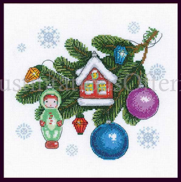 Yanovskaya Christmas Ornaments CrossStitch Kit YuletideTreasures