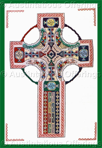 Inspirational Vickery Cross Stitch Kit Celtic Knotwork Cross