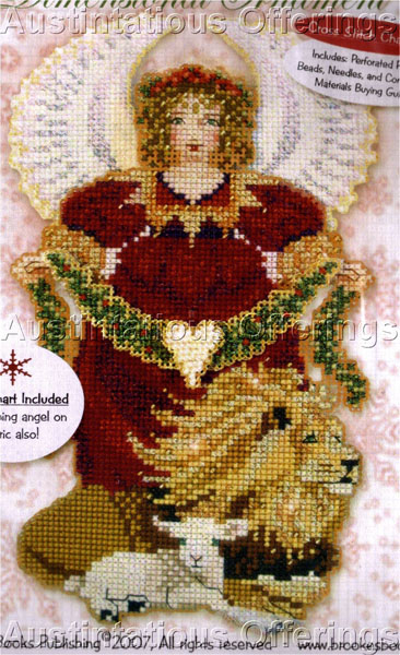 Spirit Angel Bead Cross Stitch Kit Brookes Books Christmas