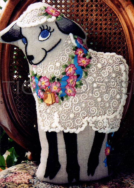 Rare Barrani Critter Doll Sweet Sheep Crewel Embroidery kit