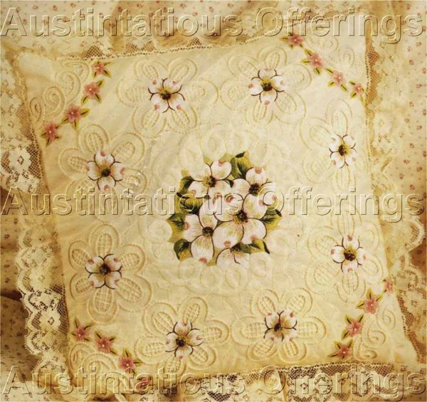 Spring Floral Candlewicking Crewel Embroidery Dogwood Blossoms