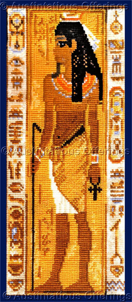 Nadykto Ancient Egyptian Man Cross Stitch Kit  Hieroglyph Panel