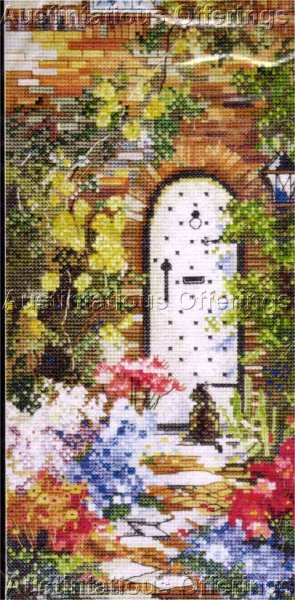 Hard To Find Marty Bell Enticing Door Cross Stitch Kit