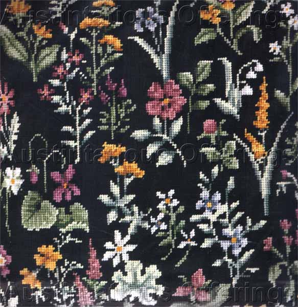 Rare LeClair MilleFleur Needlepoint Pillow Kit Medieval Tapestry