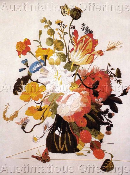 Wilson Signature Masterpiece Floral Crewel Embroidery Kit Tulip