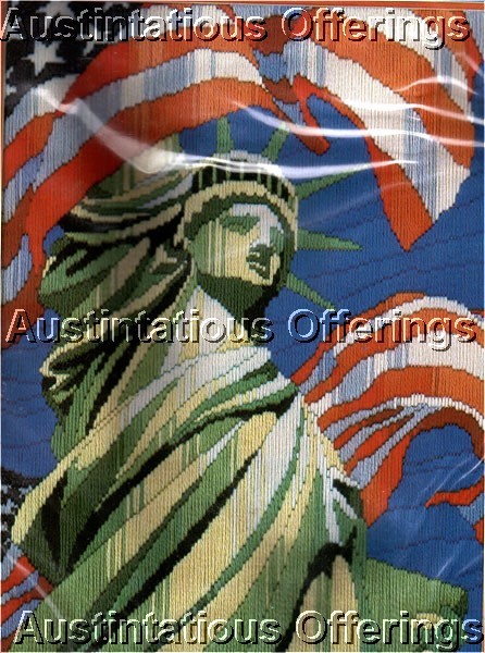 Rare Reinardy Patriotic Longstitch Needlepoint Kit Lady Liberty
