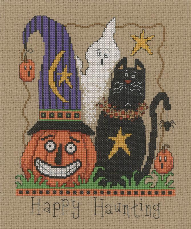 Rare Arthurs Happy Haunting Halloween Trio Cross Stitch Kit