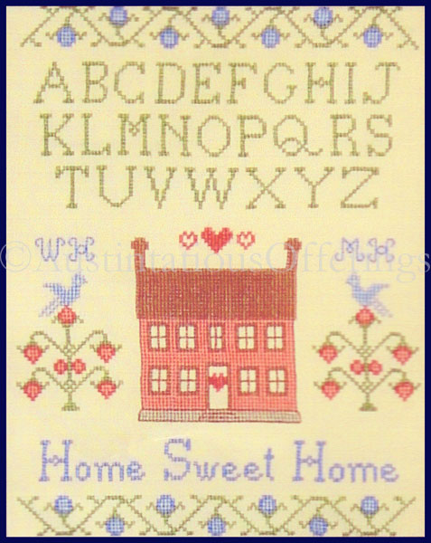 Rare Margaret Margaret Home Sweet Home Saltbox CrossStitch Kit