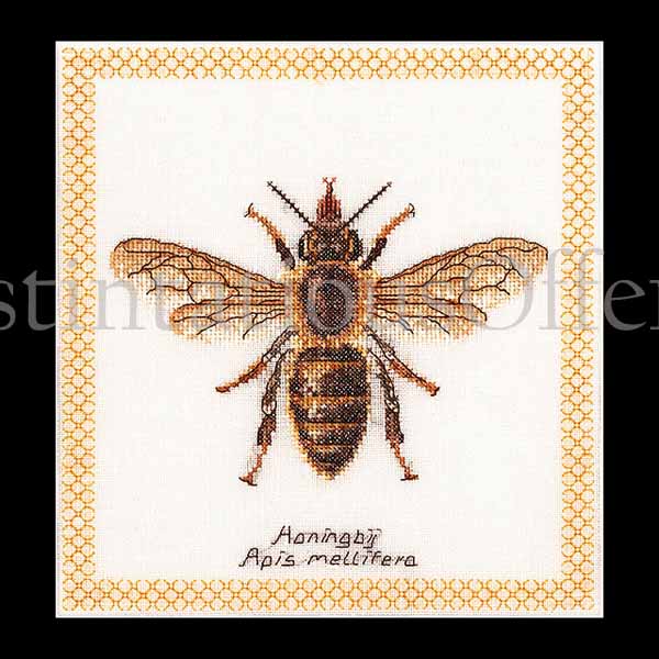 Thea Gouverneur Bees Series Cross Stitch Kit Honey Bee Beauty