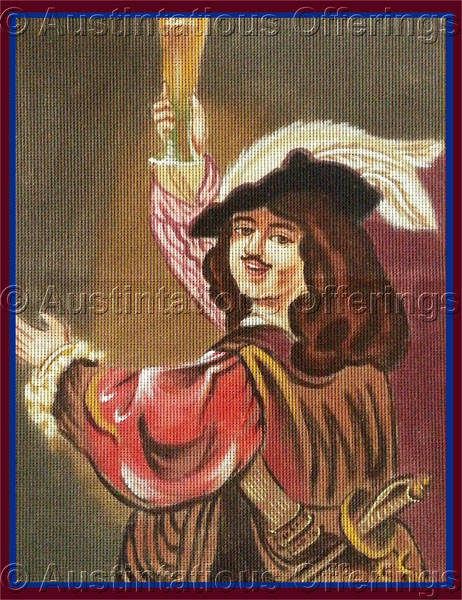 HandPainted Cavalier Needlepoint Canvas Dutch Master Rembrandt