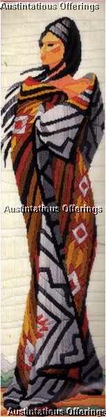 Rare Reinardy Native American Maiden Longstitch Needlepoint Kit