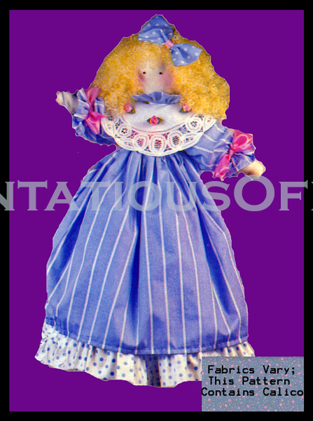 Rare Calico Doll Jessica Craft Kit Doll and Dress Dollmaking Kit