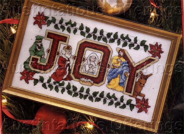 Rare Vickery Nativity Joy Cross Stitch Kit Holy Family Wise Magi