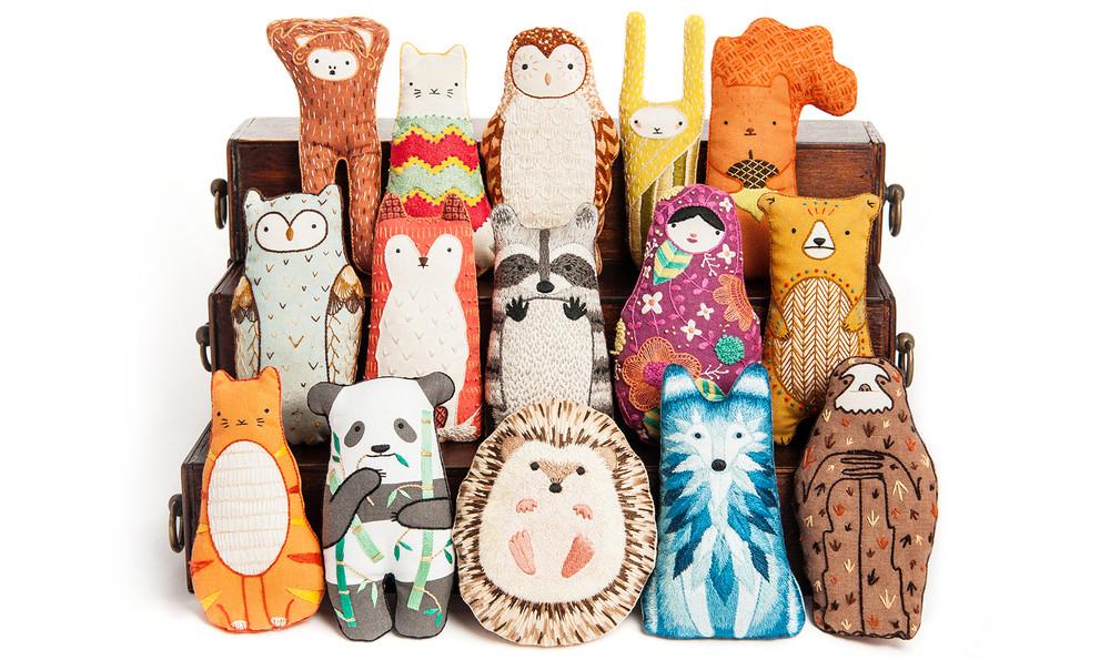 Galletta Animal Doll Crewel Embroidery Kit w Starter Gift Set