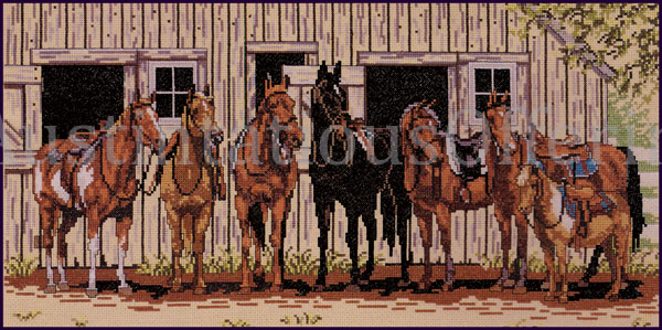 Cummings Working Saddle Horse Partners Reunion Cross Stitch Kit