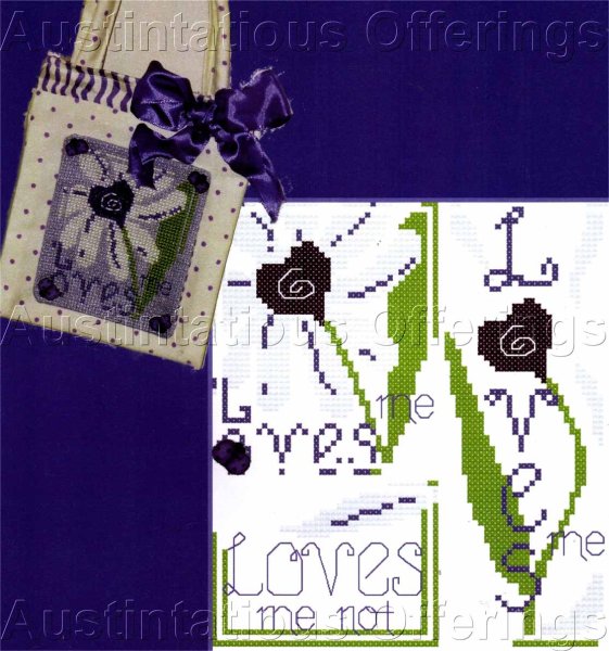 Loves Me Cross Stitch Chart Leaflet Bizzi Creations
