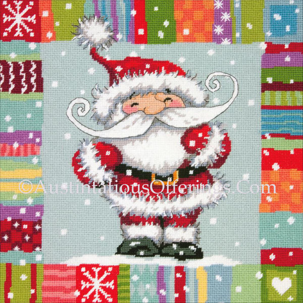 Gill Cooper Santa Claus Needlepoint Kit Snowy Christmas Magic