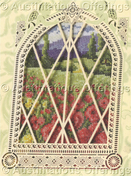 Exquisite Provence Landscape Cross Stitch Kit Field of Poppies