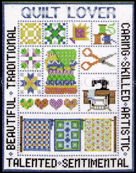 Rare Quilter Icon Sampler Counted Cross Stitch Kit Quilt Lover
