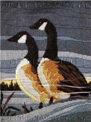 Rare Canada Geese Longstitch Needlepoint Kit Reinardy